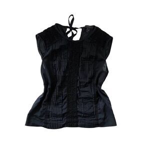 goth lace sleeveless blouse
